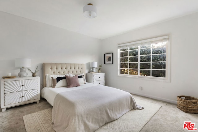 bedroom featuring carpet flooring