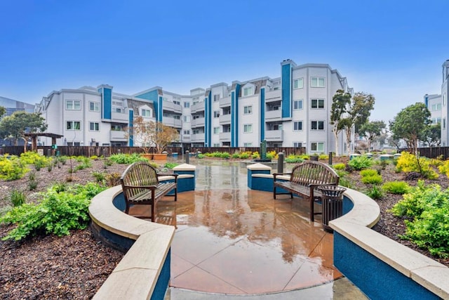 view of community featuring a patio