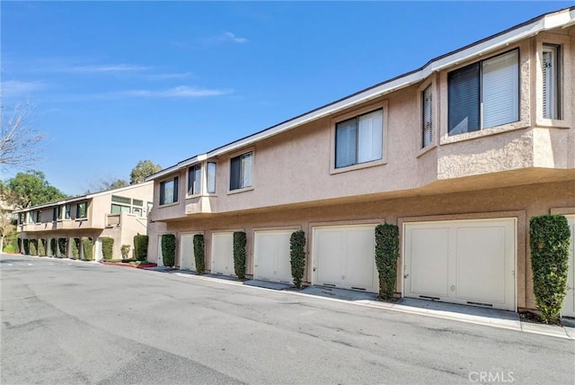 view of property with a garage