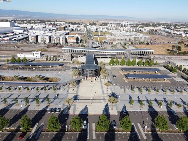 aerial view featuring a mountain view