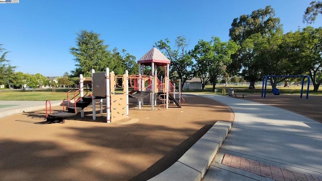 view of jungle gym