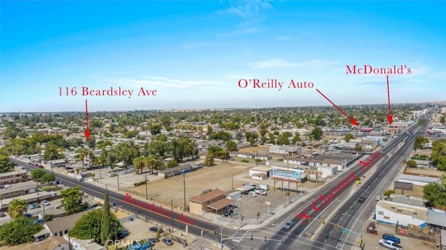 116 Beardsley Ave, Bakersfield, CA 93308 - drone / aerial view of a main thoroughfare