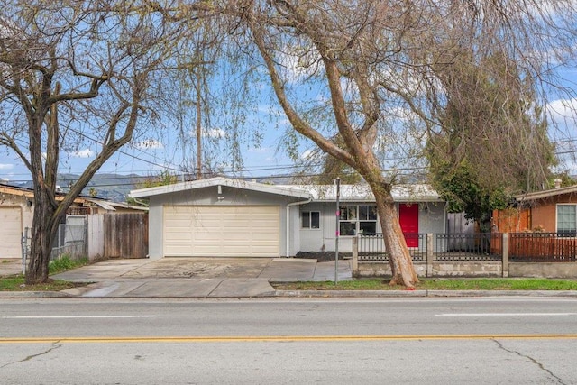 ranch-style house with a garage