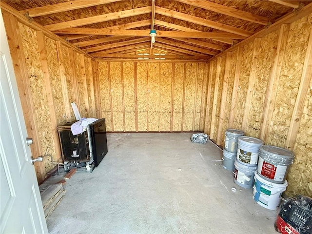 view of storage area