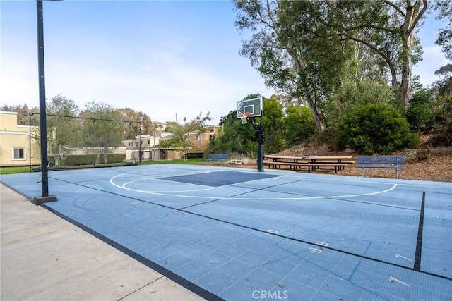 view of basketball court