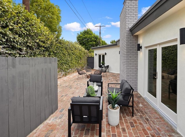 view of patio / terrace with french doors