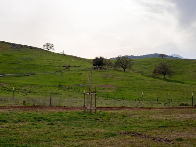 property view of mountains featuring a rural view