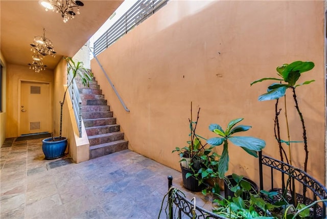 doorway to property with a patio area