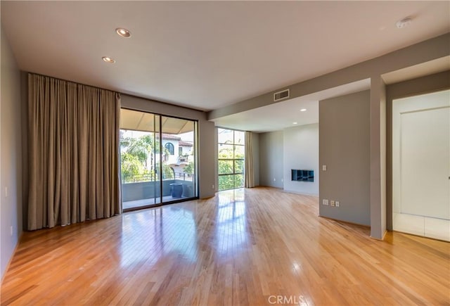 interior space featuring light hardwood / wood-style flooring