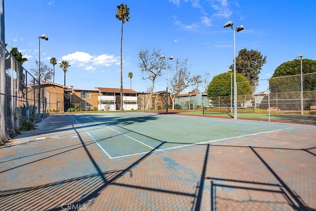 view of tennis court