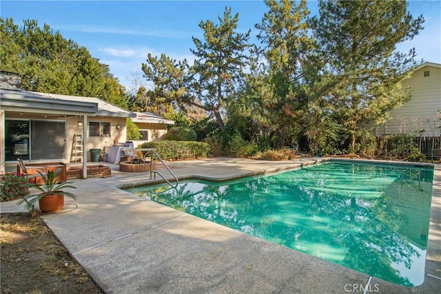 view of pool with a patio