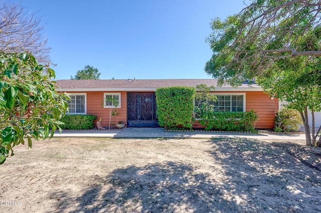 view of ranch-style home