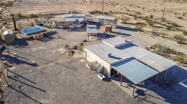 aerial view featuring a rural view