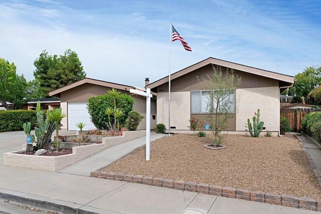 ranch-style house with a garage