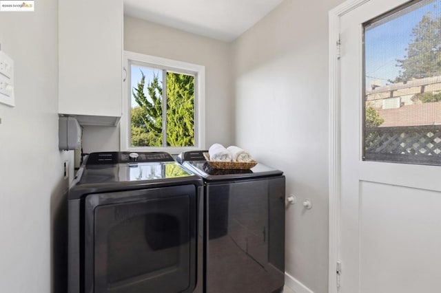 laundry room featuring washer and dryer