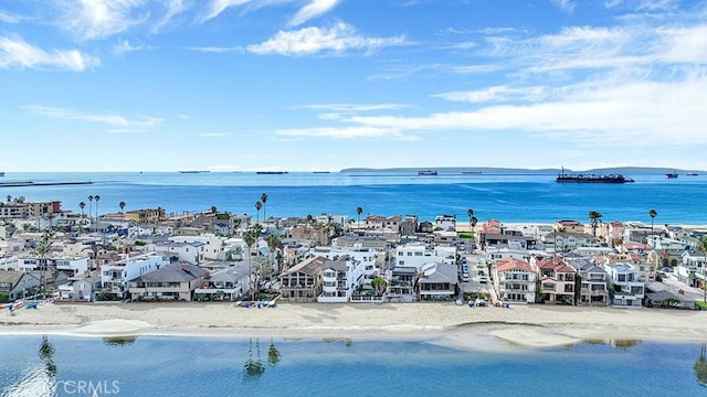 property view of water with a view of the beach