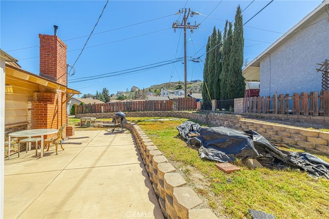 view of yard featuring a patio