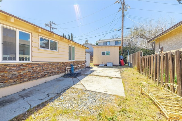 exterior space with a patio