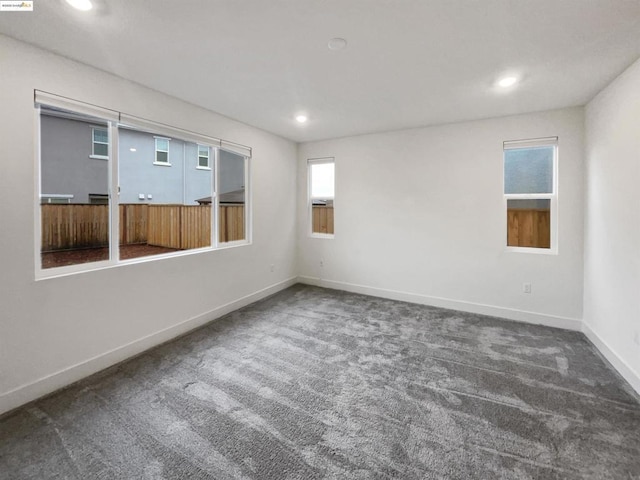 view of carpeted empty room