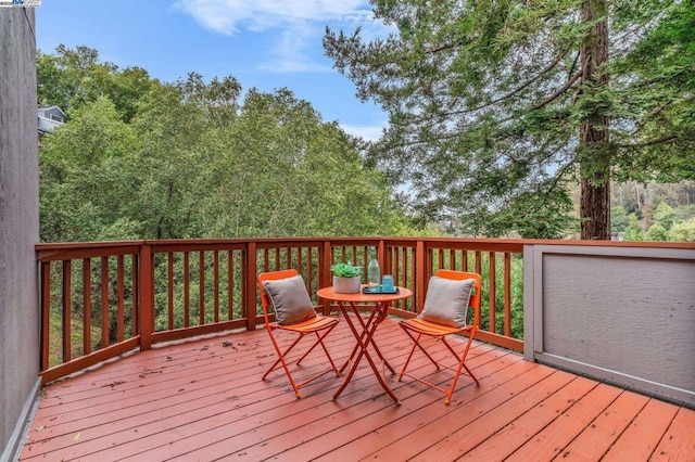 view of wooden terrace