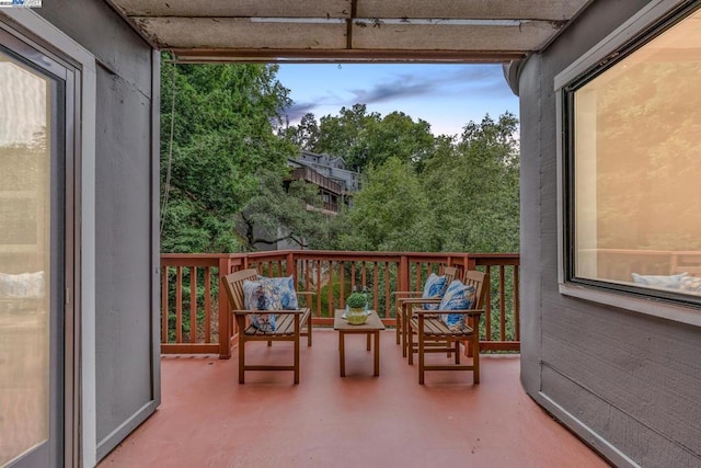 view of sunroom