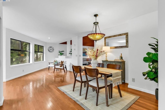 dining room featuring hardwood / wood-style floors