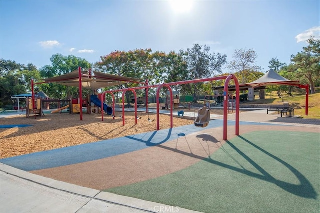 view of jungle gym