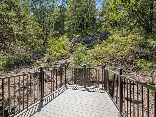 1153 Silvertip Ln, Fish Camp, CA 93623 - view of wooden deck
