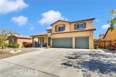 front of property featuring a garage