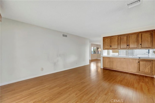 kitchen featuring light hardwood / wood-style floors