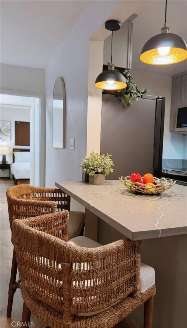 dining room featuring hardwood / wood-style flooring