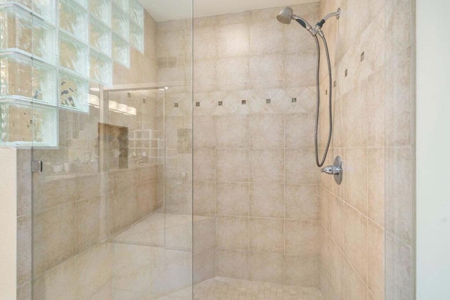 bathroom with an enclosed shower