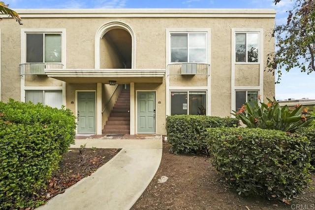 view of property featuring stucco siding