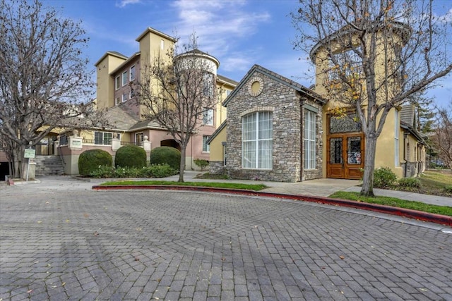 view of front of house featuring french doors