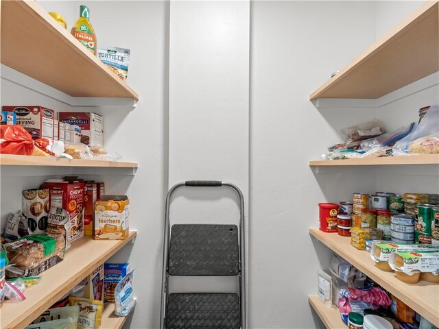 view of pantry