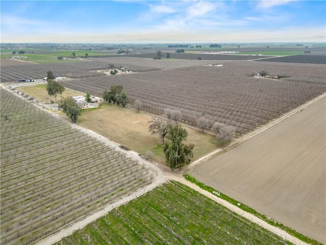 aerial view with a rural view