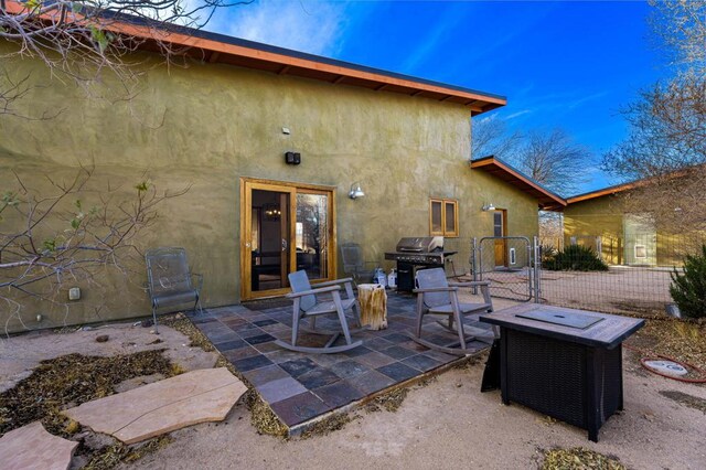 view of patio / terrace featuring a grill