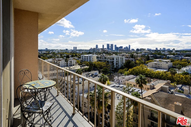 view of balcony