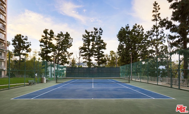 view of sport court