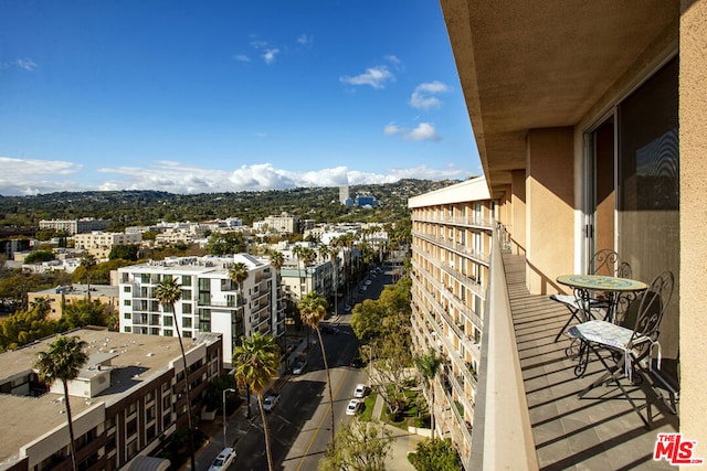 view of balcony