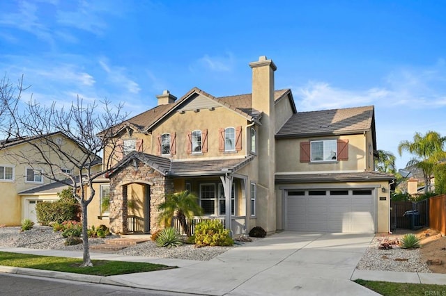 view of front of house featuring a garage