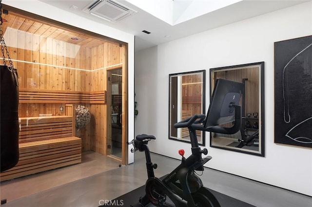 23241 Tasmania Cir, Dana Point, CA 92629 - exercise area featuring a skylight