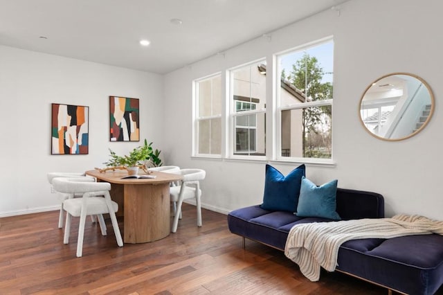 interior space featuring hardwood / wood-style floors