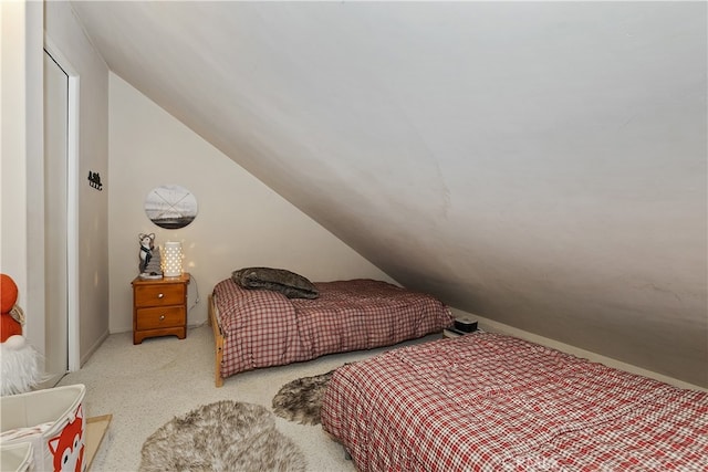 28050 State Highway 189 Unit 212, Lake Arrowhead, CA 92352 - carpeted bedroom with lofted ceiling