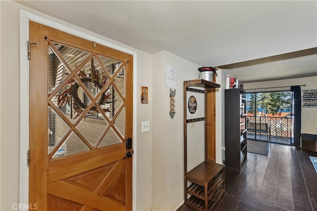 28050 State Highway 189 Unit 212, Lake Arrowhead, CA 92352 - wine area featuring dark wood finished floors and baseboards