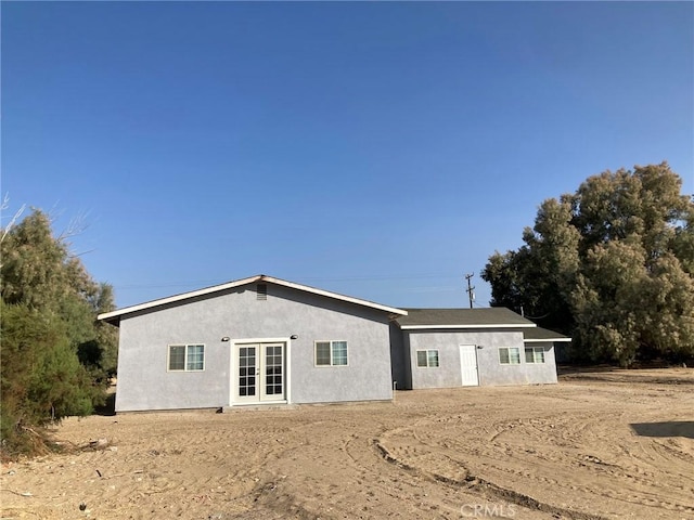 21483 Main St, Barstow, CA 92311 - rear view of property featuring french doors