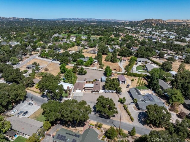 aerial view featuring a mountain view