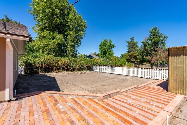 deck with a patio area