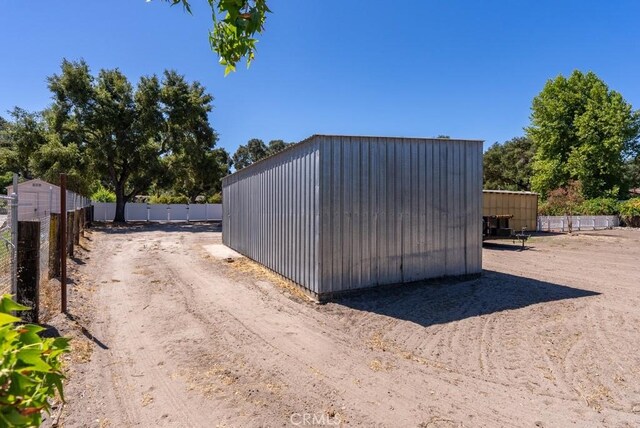 view of outdoor structure