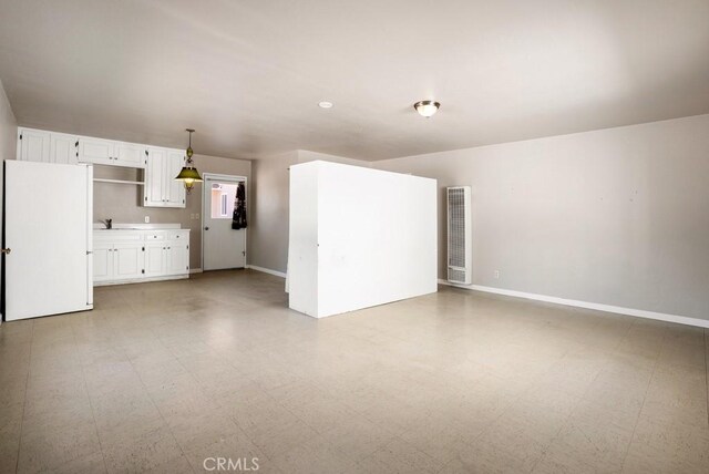 view of unfurnished living room